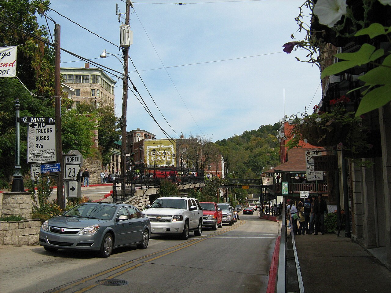 Main Street downtown Eureka Springs Arkansas